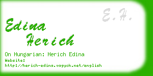 edina herich business card